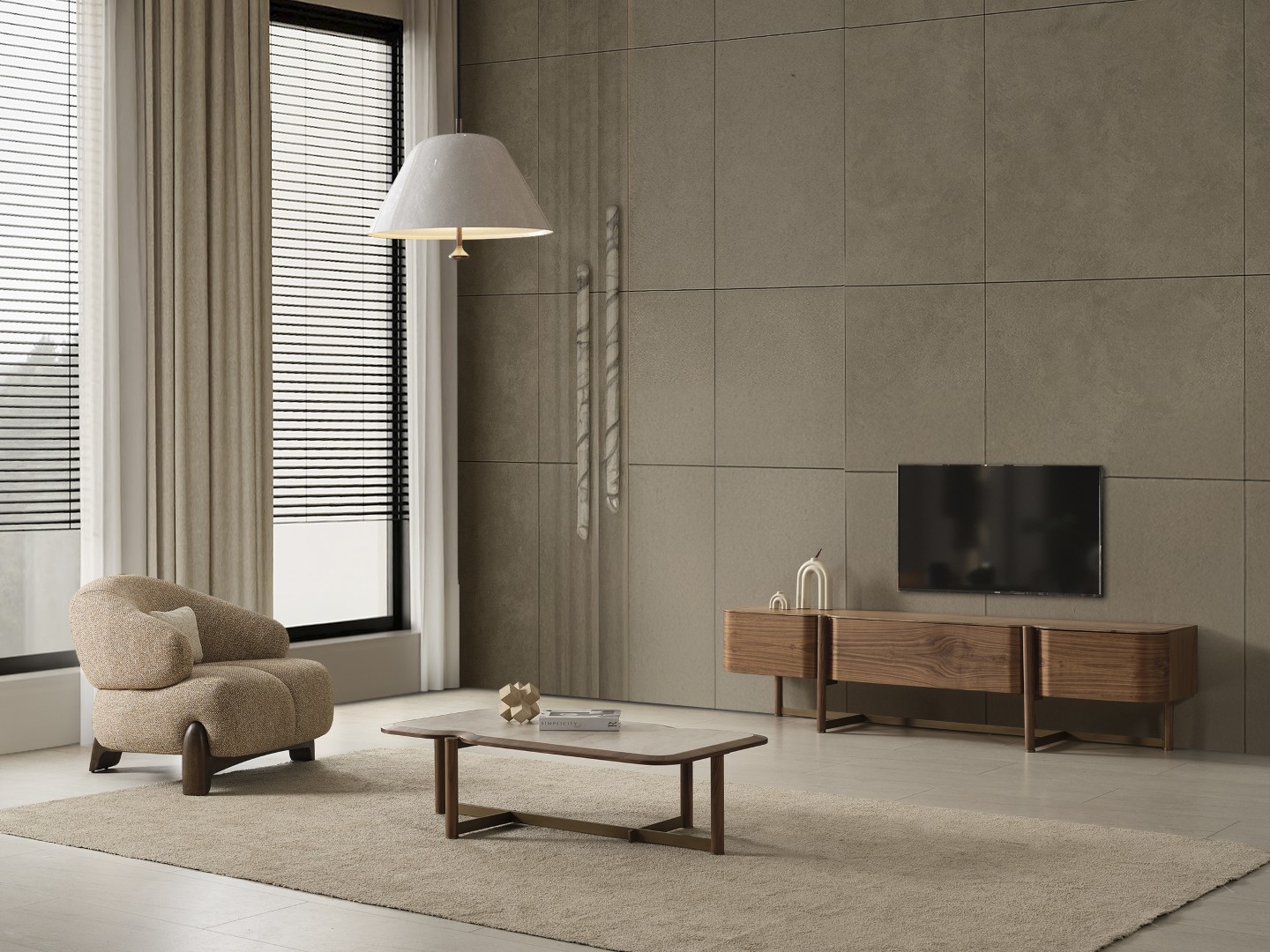 26 Walnut Series Tv Ünitesi