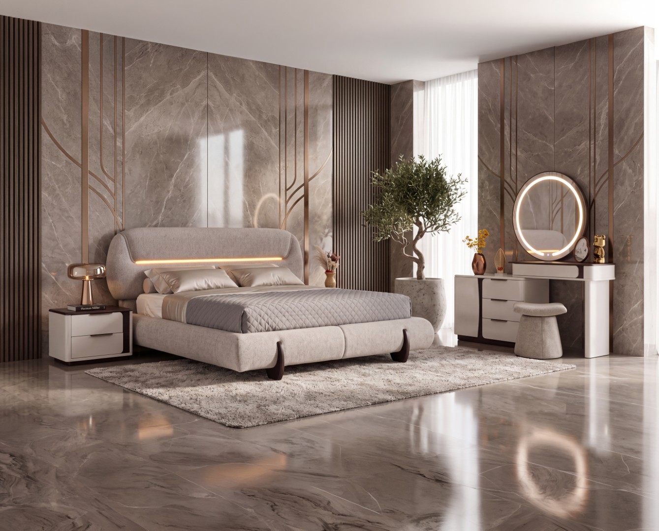 Milano Yatak Odası & Giyinme Dolabı 3