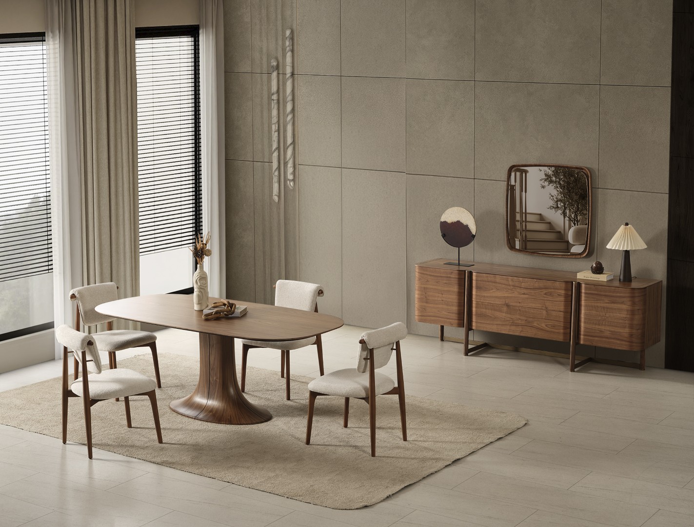 26 Walnut Series Yemek Odası