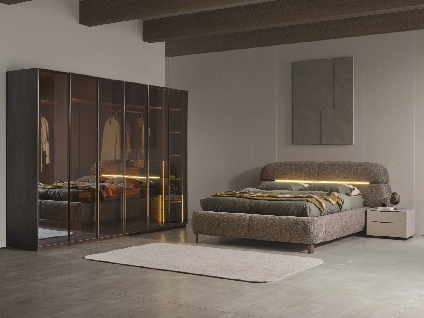 Lotus Yatak Odası & Giyinme Dolabı