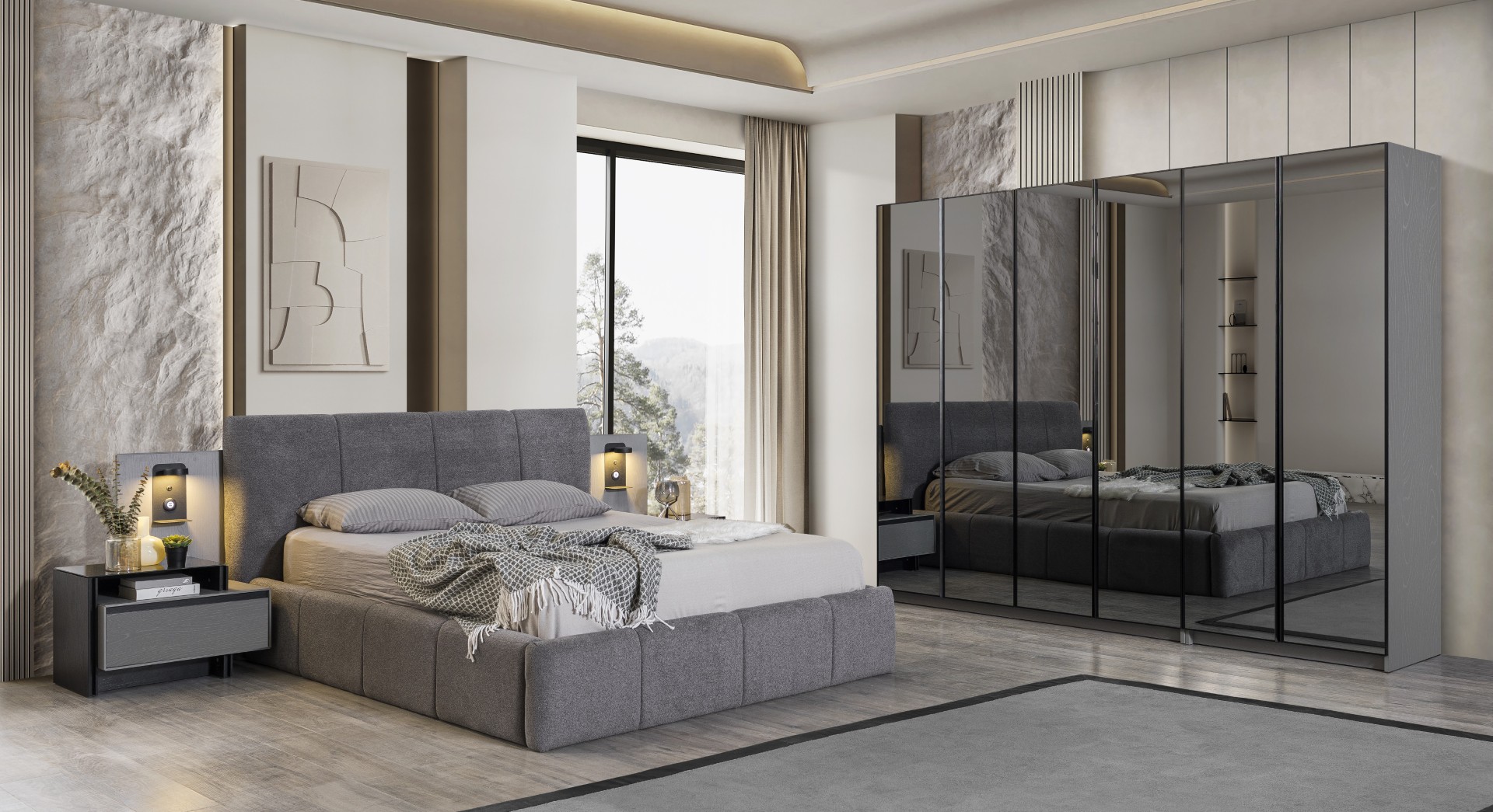 Luna Yatak Odası & Giyinme Dolabı 3