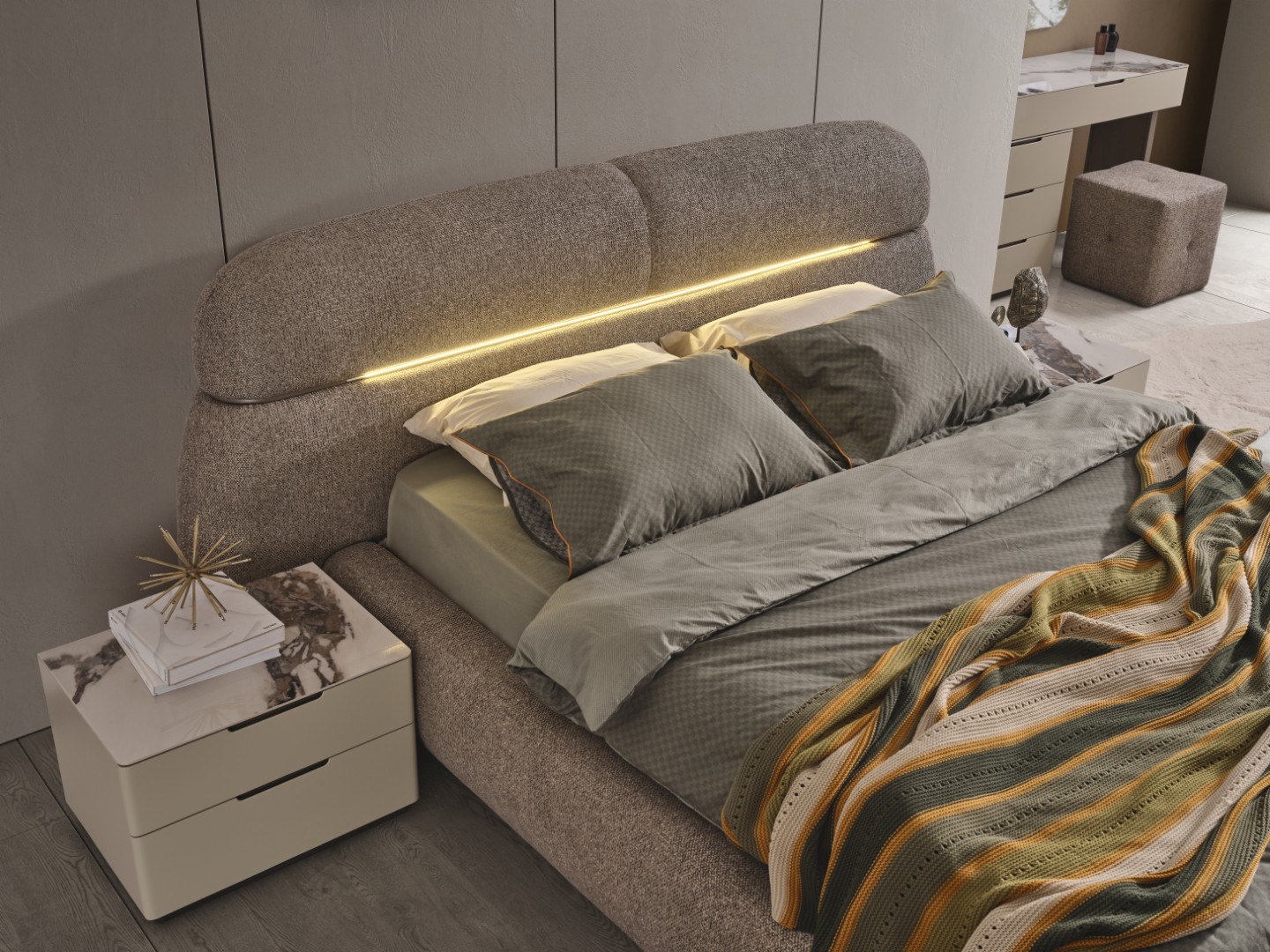 Lotus Yatak Odası & Giyinme Dolabı 8