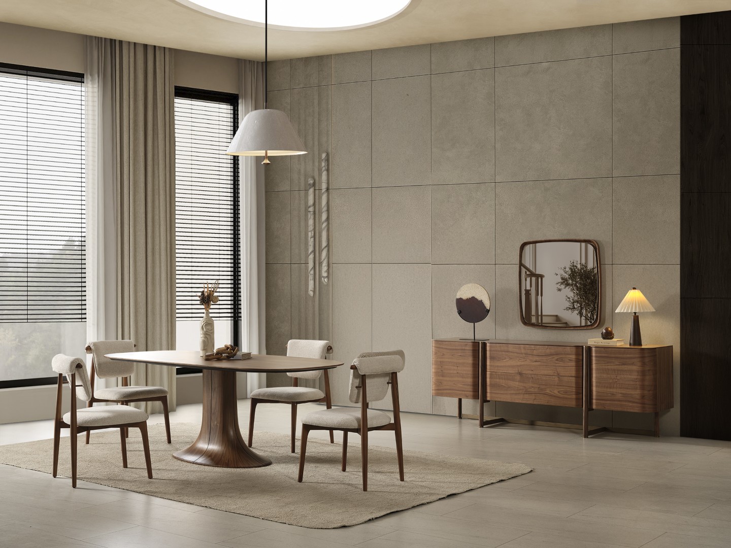 26 Walnut Series Yemek Odası