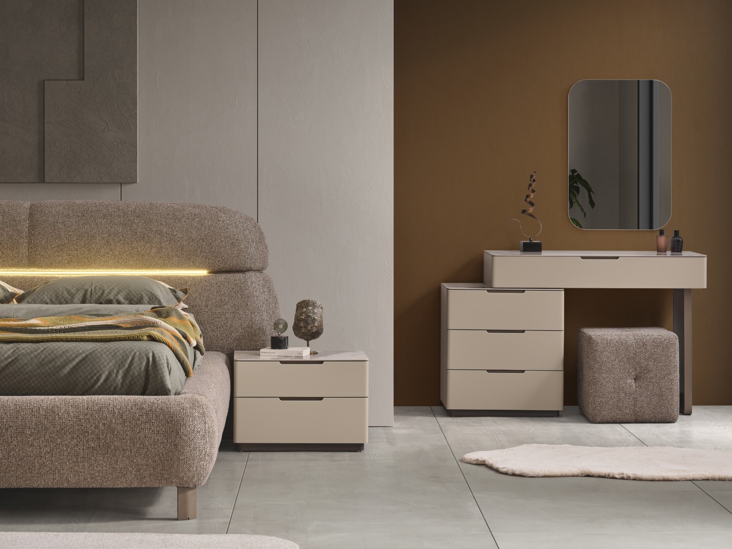 Lotus Yatak Odası & Giyinme Dolabı 7