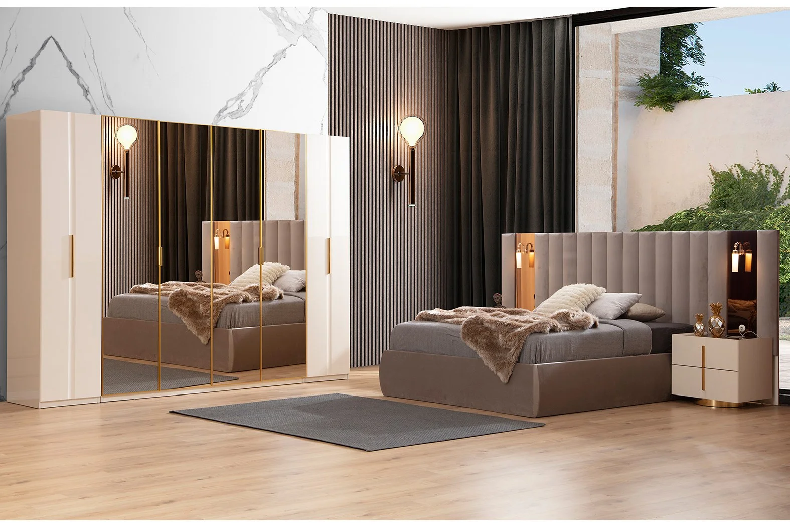 Asos Plus Giyinme Dolabı & Yatak Odası 3