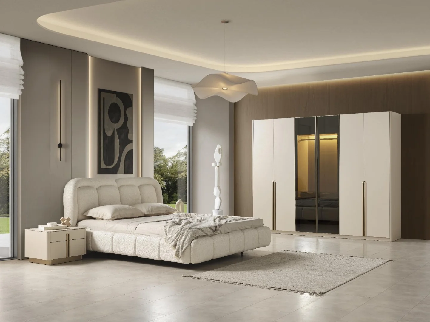 Bodrum Yatak Odası & Giyinme Dolabı