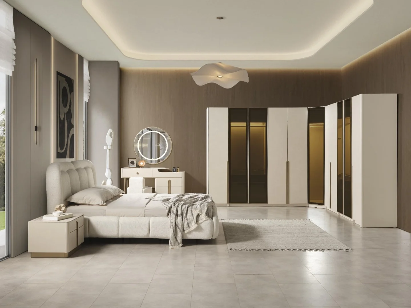Bodrum Yatak Odası & Giyinme Dolabı