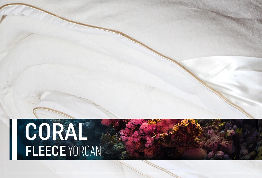 Coral Fleece Yorgan Detail