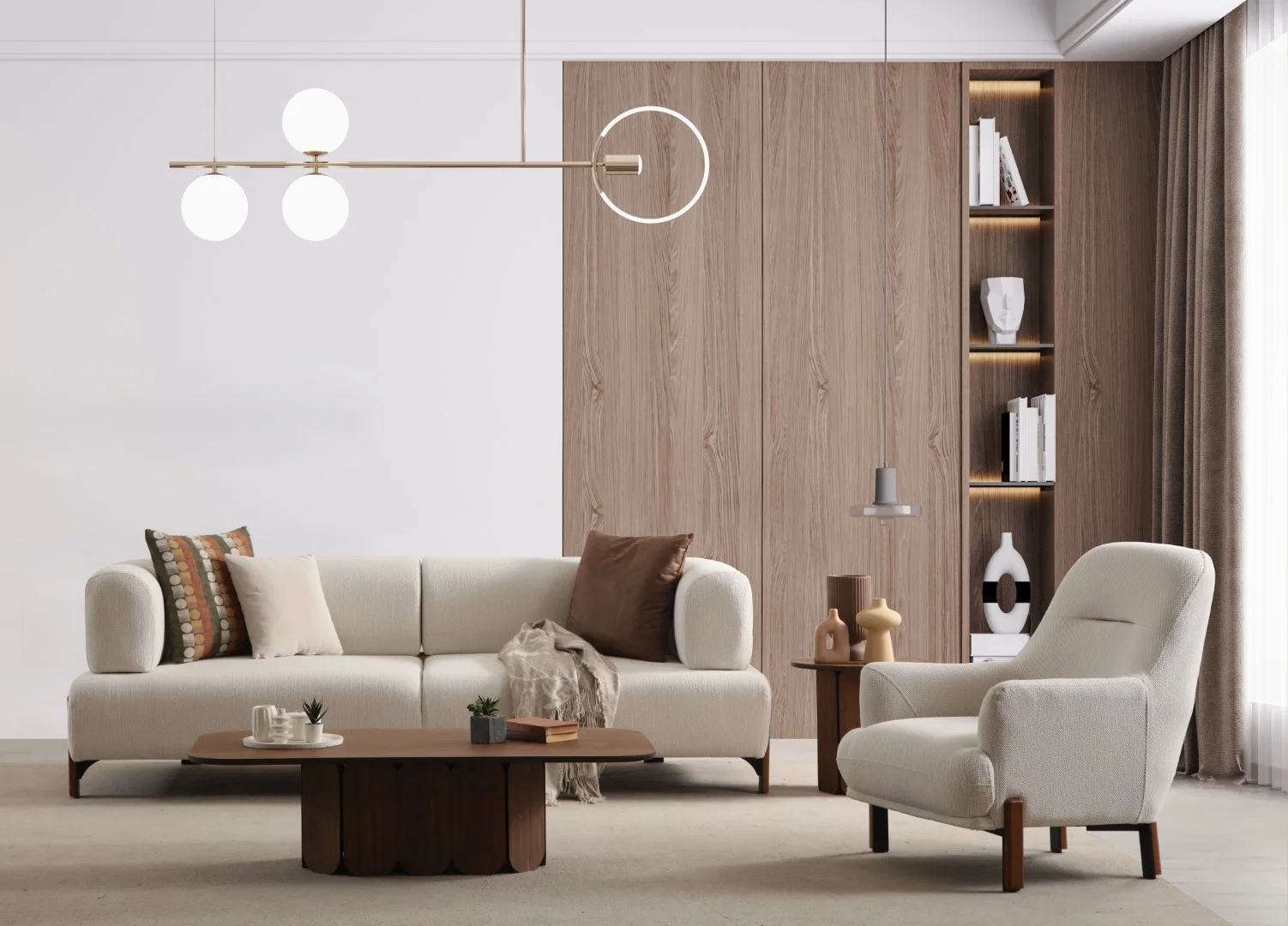 Cratos Wood Koltuk Takımı 3