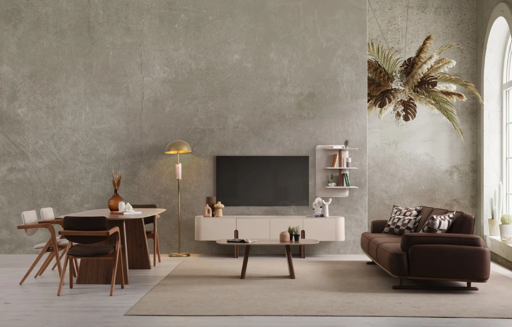 Dolce Tv Ünitesi - Ceviz 2