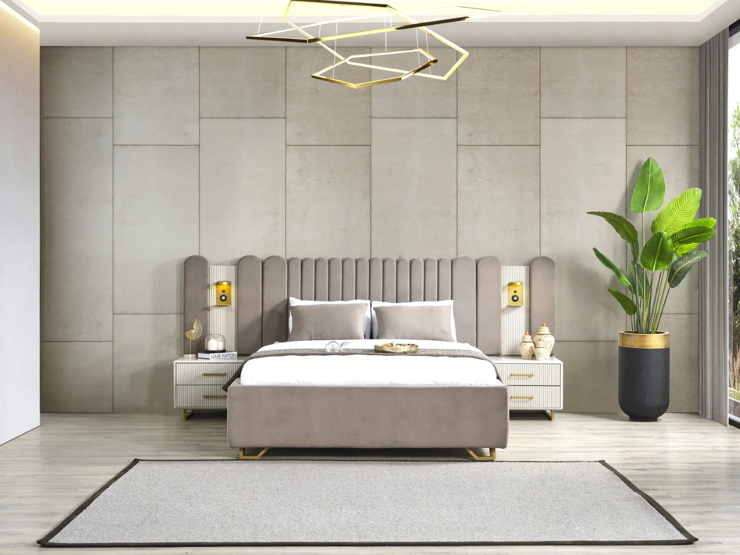 Gold Line Giyinme Dolabı & Yatak Odası 4