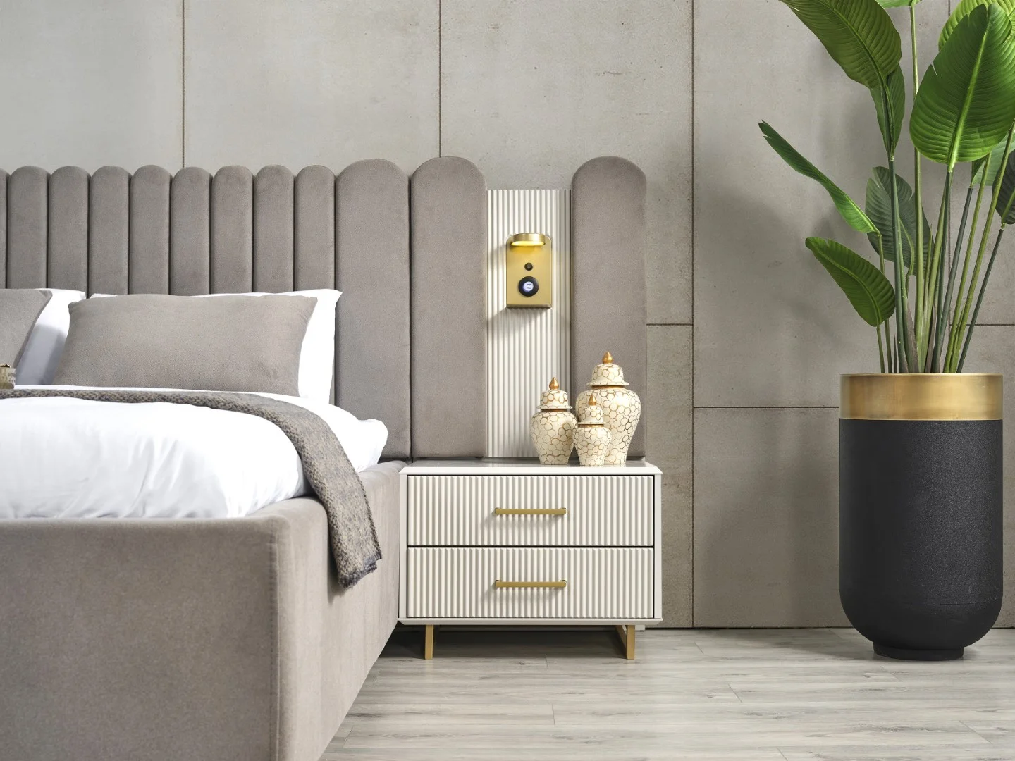 Gold Line Giyinme Dolabı & Yatak Odası 7