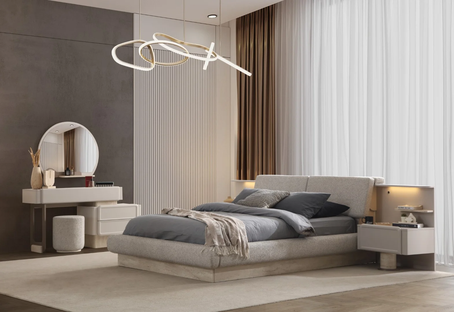 Lagom Yatak Odası & Giyinme Dolabı 10