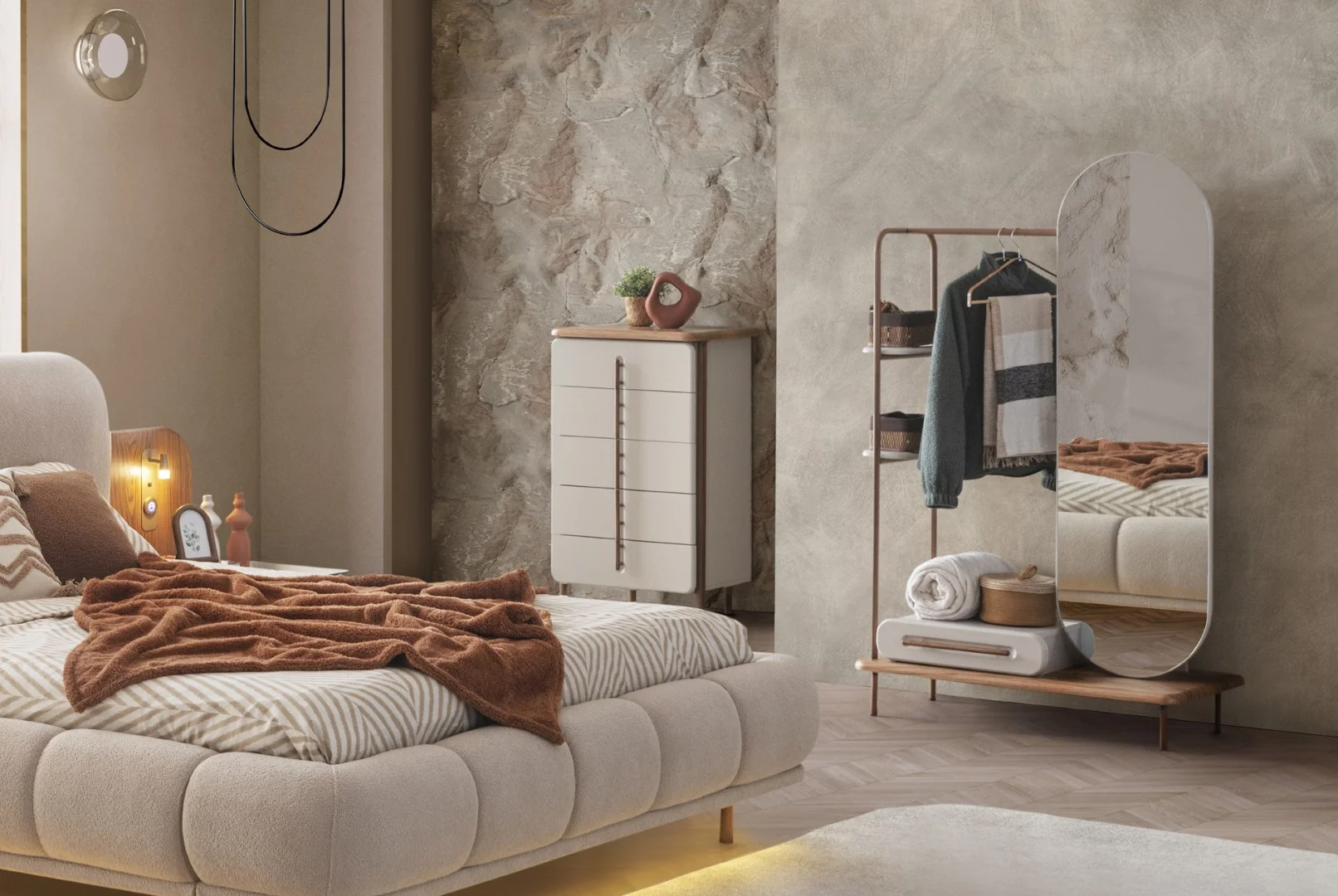 Lotus Yatak Odası & Giyinme Dolabı 10