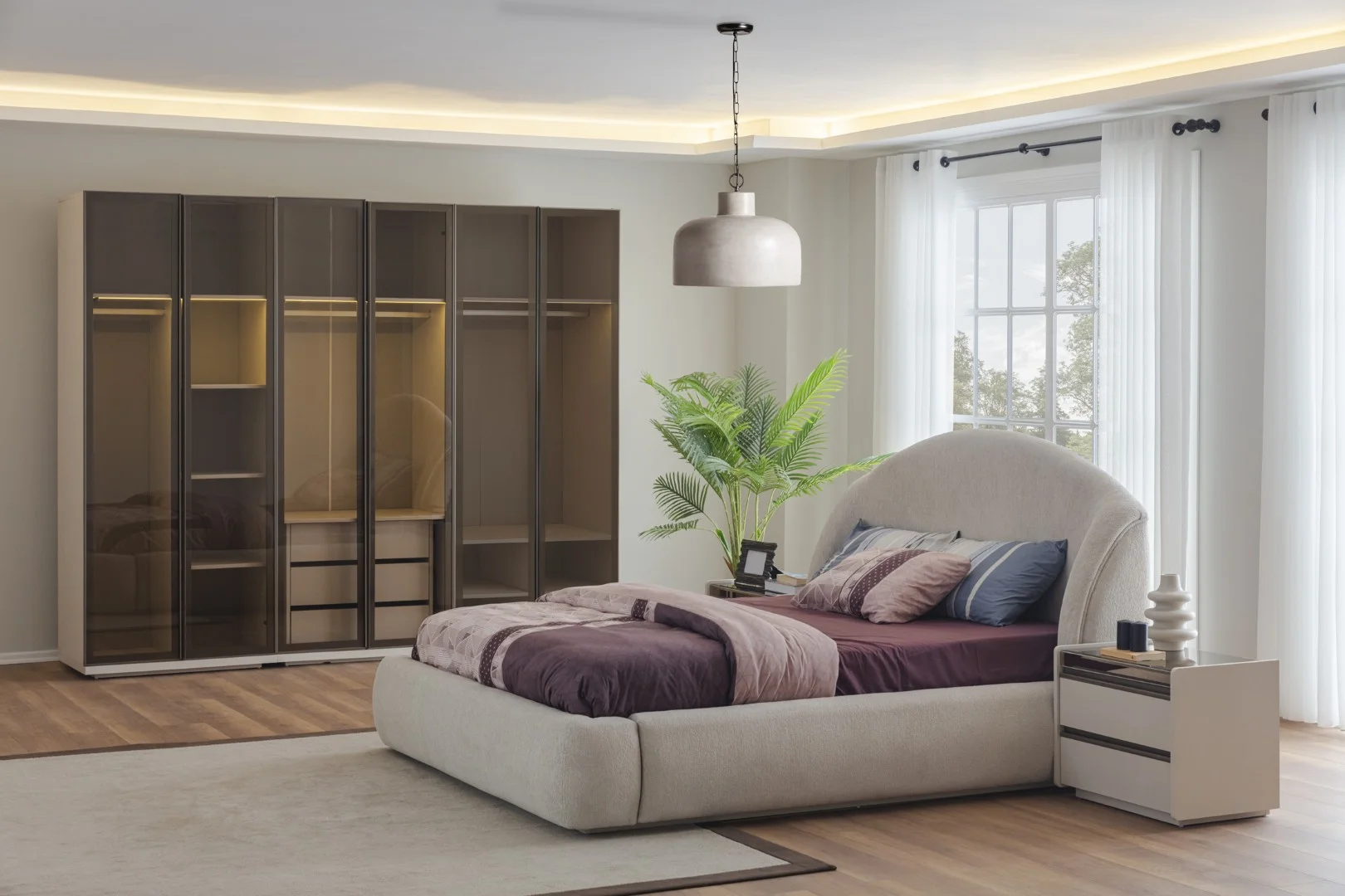 Luna Yatak Odası & Giyinme Dolabı