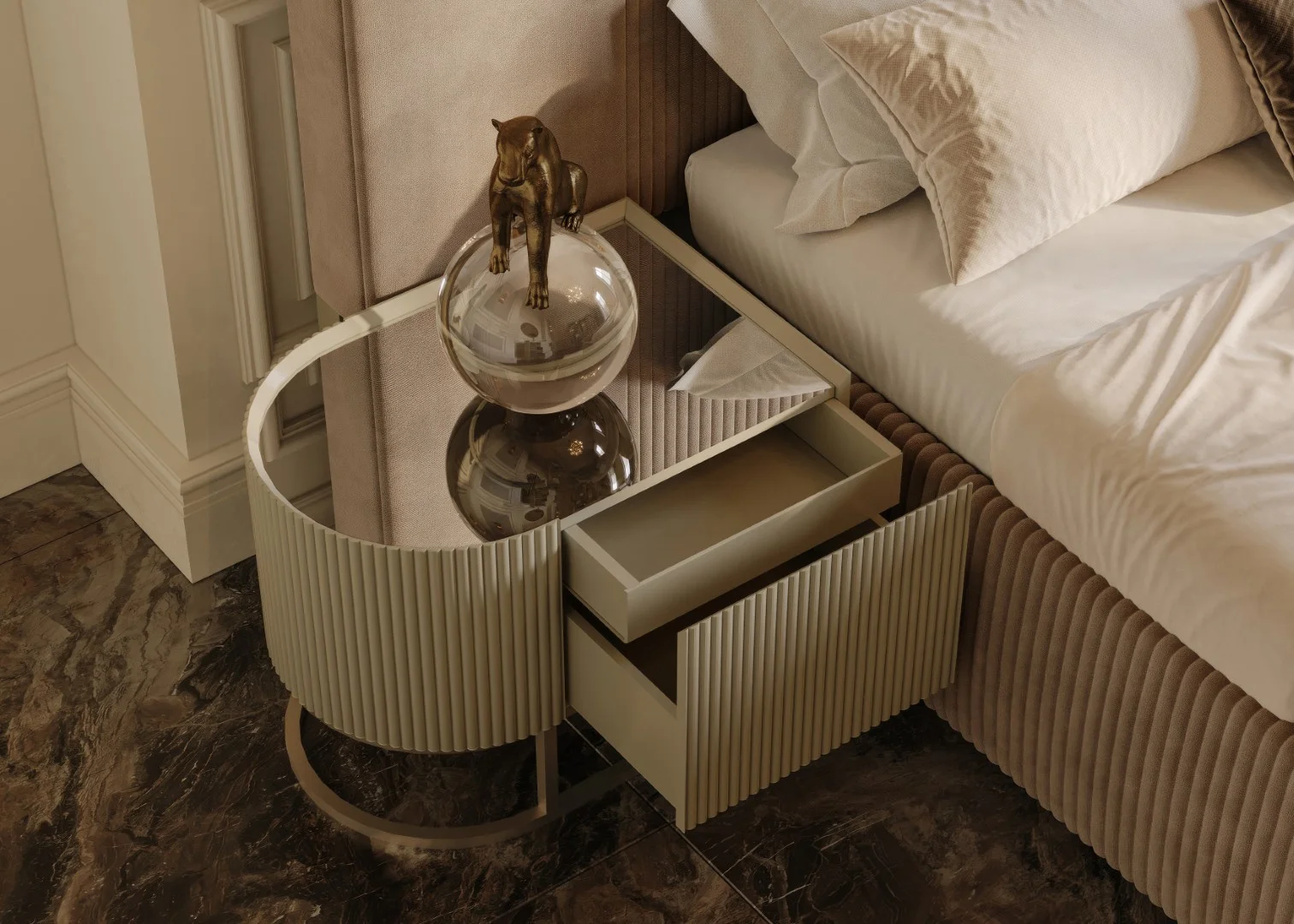 Lyon Luxury Yatak Odası - Capuccino 3