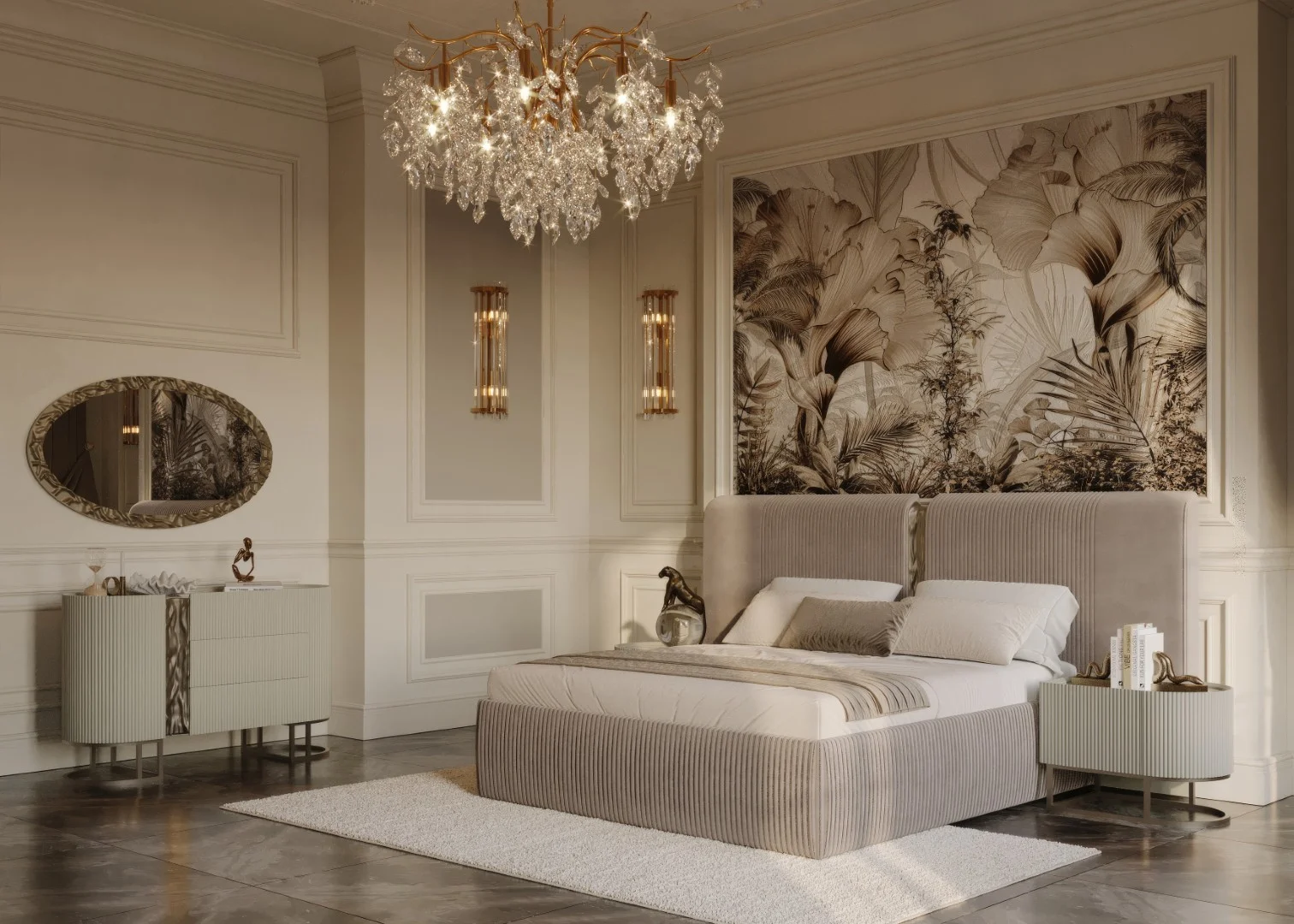 Lyon Luxury Yatak Odası - Capuccino 5