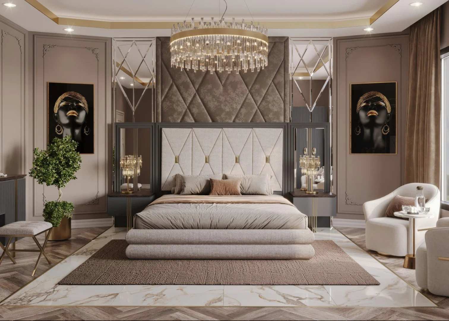 Madrid Luxury Yatak Odası - Gri