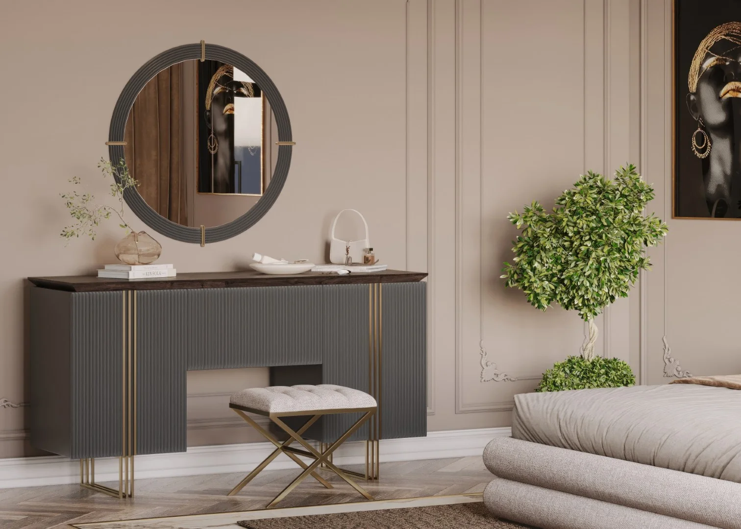 Madrid Luxury Yatak Odası - Gri 6