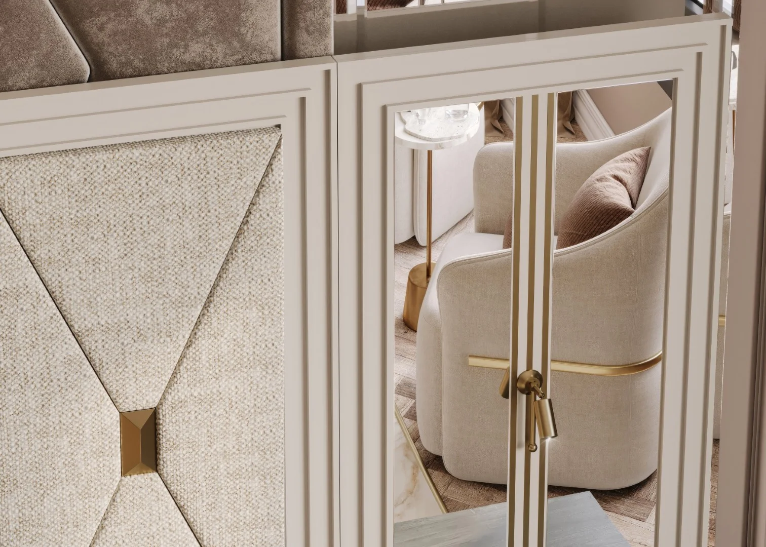 Madrid Luxury Yatak Odası - Krem 5