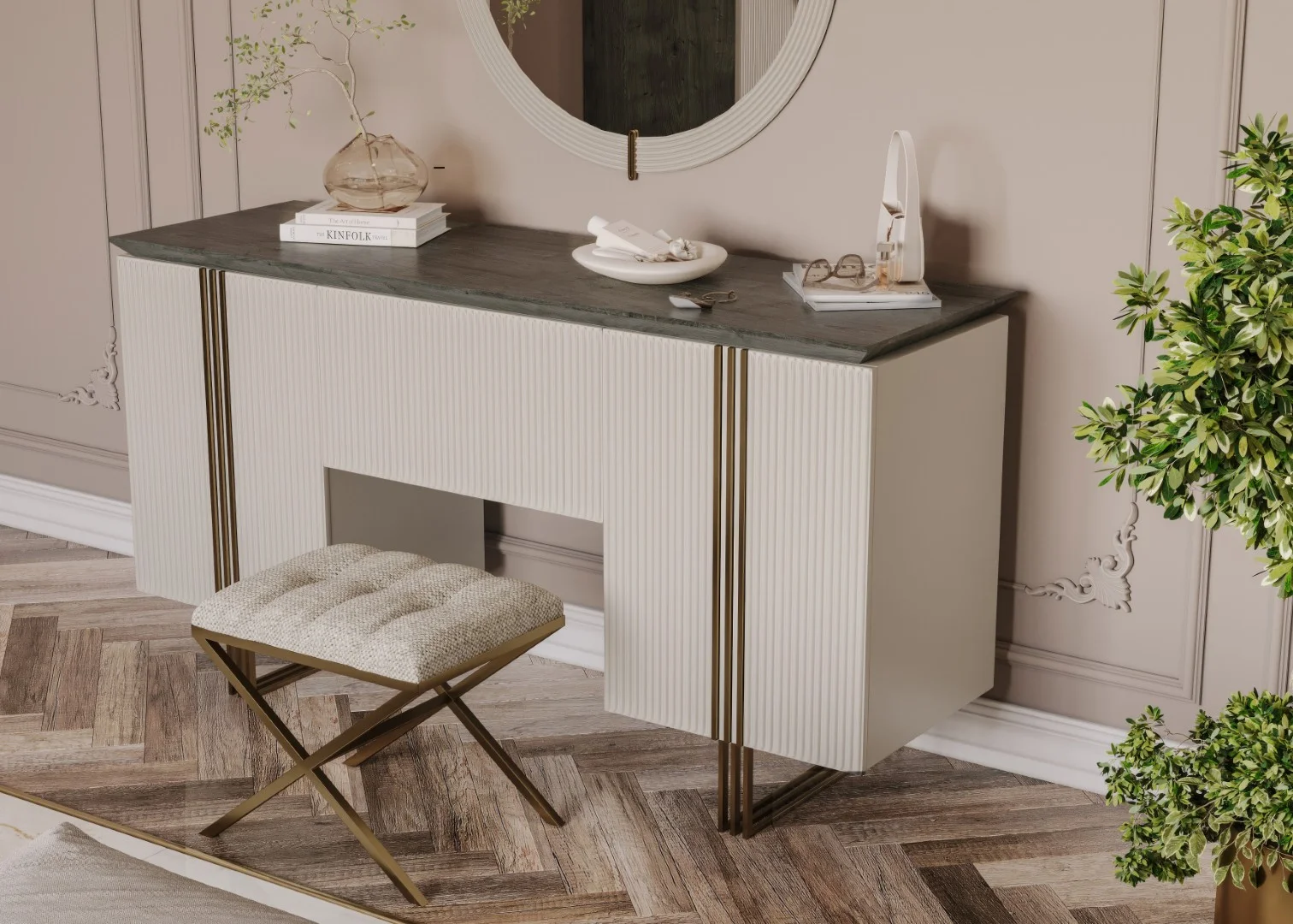 Madrid Luxury Yatak Odası - Krem 7