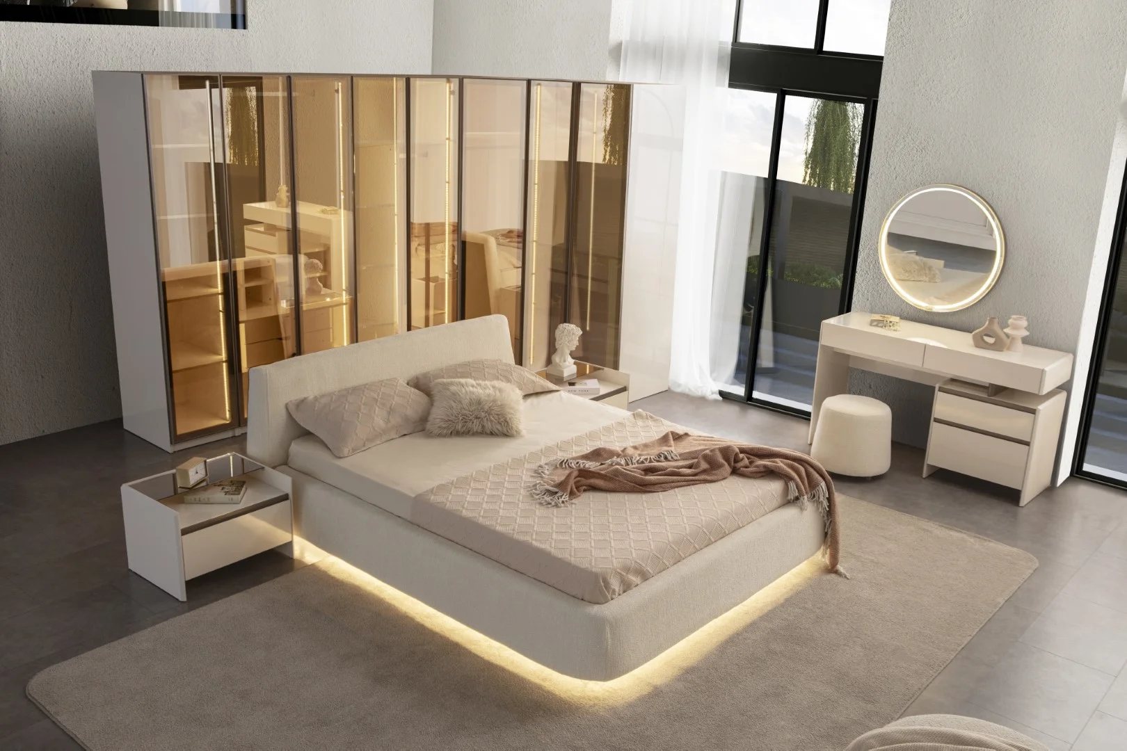 Monza Yatak Odası & Giyinme Dolabı 3