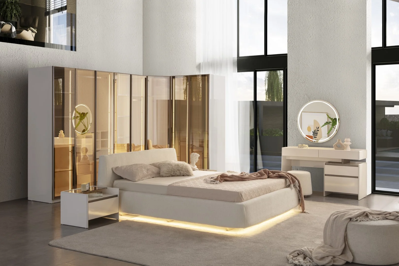 Monza Yatak Odası & Giyinme Dolabı 5