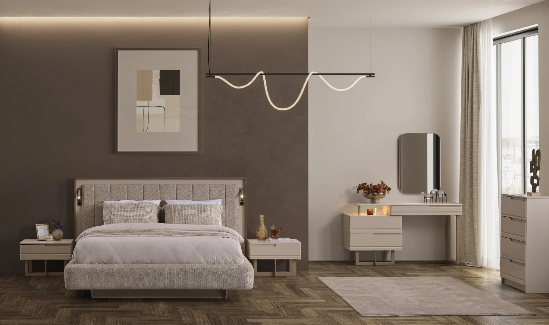 Oslo Luxury Yatak Odası & Giyinme Dolabı