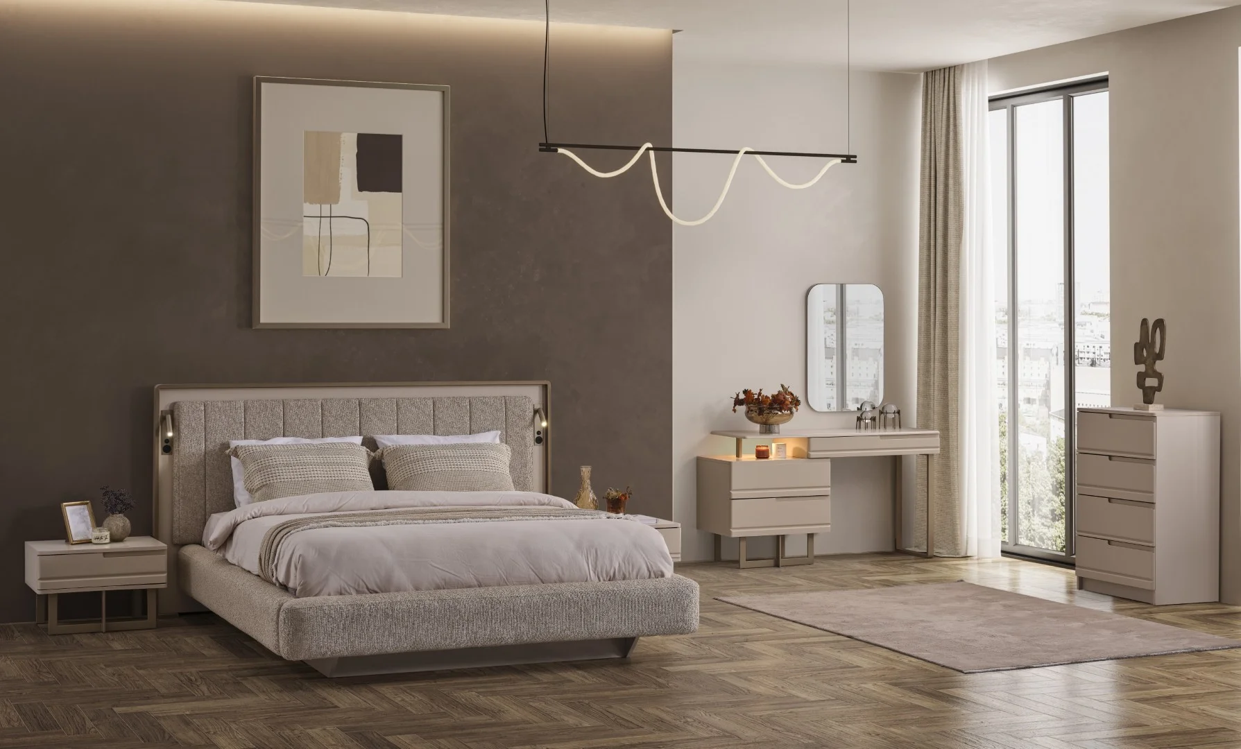 Oslo Luxury Yatak Odası & Giyinme Dolabı