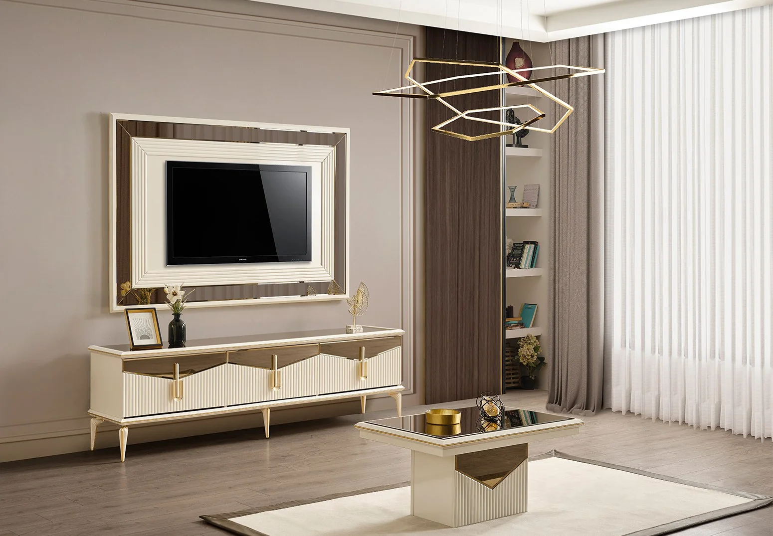 Side Gold Orta Sehpa 2